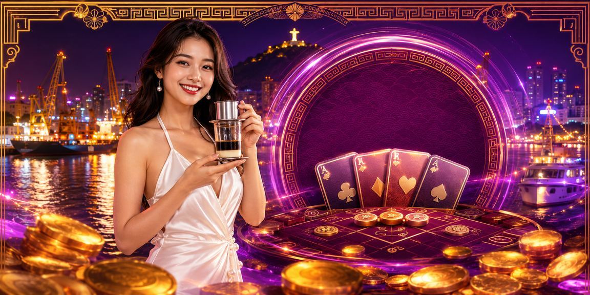 Người dùng tại Vũng Tàu thưởng thức cà phê và chơi game bài trực tuyến trên điện thoại